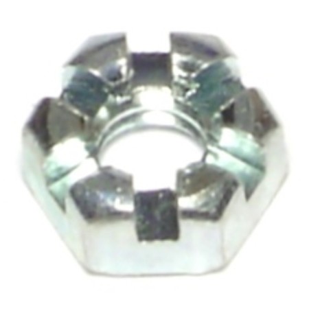 MIDWEST FASTENER 1/4"-20 Zinc Plated Steel Coarse Thread Slotted Hex Nuts 20PK 68545